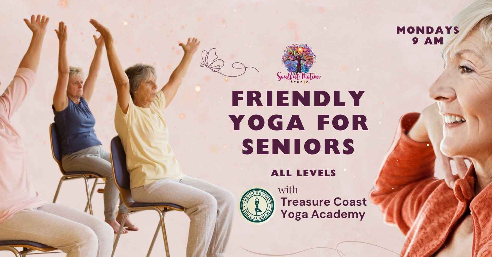 yoga for seniors in fort pierce flyer with seniors doing yoga